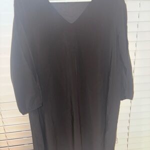 Peach Love California Men's Black Long Sleeve V-Neck Tee